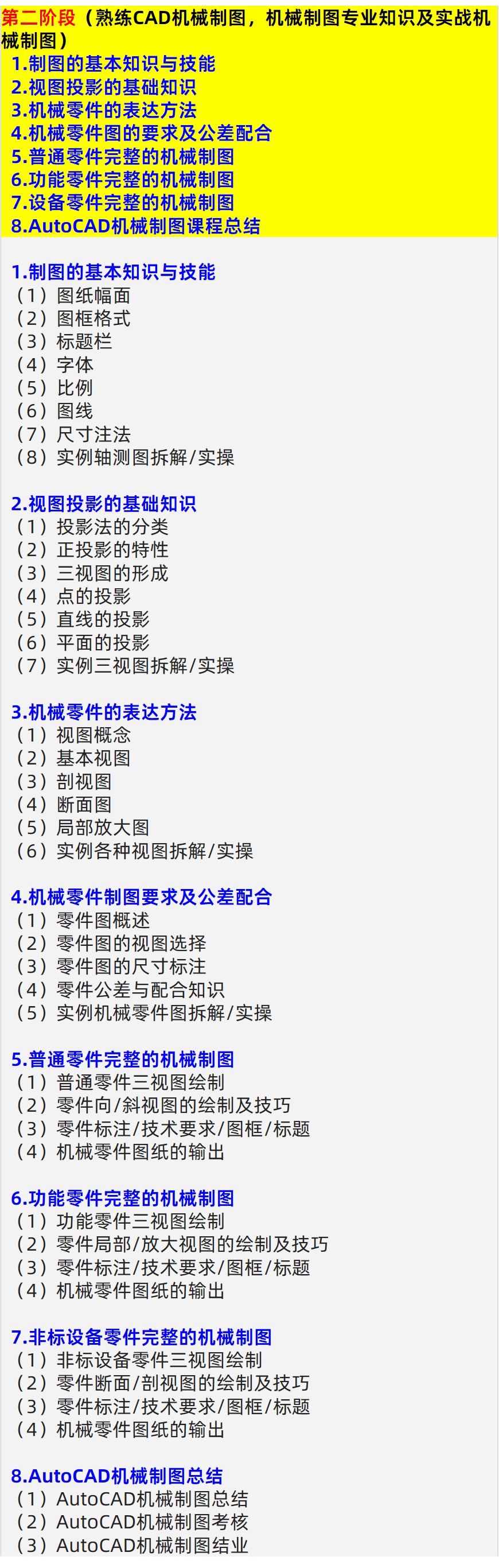 AutoCAD机械制图知识