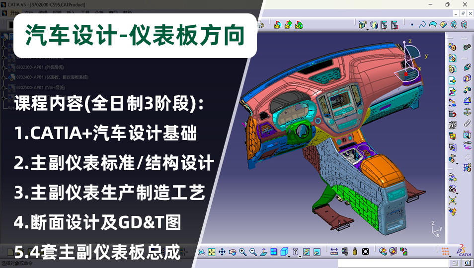 汽车设计仪表板方向培训课程